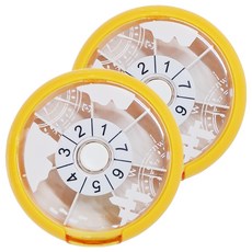 Fullicon 護立康 7日旋轉圓型藥盒，側開設計，七格結構，方便攜帶, 2個