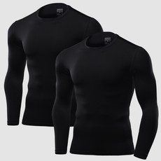 ARMEDES 男款長袖素色瑜珈登山騎行健行底層衣內搭衣上衣 2件組 AR-52