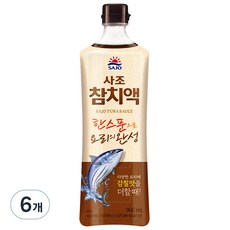 사조 참치액, 6개, 900ml