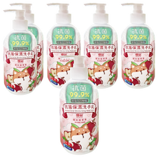 優品 抗菌保濕洗手乳 繽紛蘋果香 300ml, 6瓶