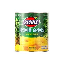 (주)동서 파인애플슬라이스 캔, 3.062kg, 1개
