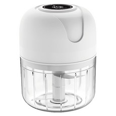 HOUSE&HOME 居家工坊 多功能無線電動料理切碎器 雙杯雙刀組, 白色, 1組