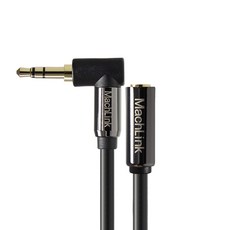 3極立體聲AUX彎頭延長高級音源線, ML-3EH001 (1m), 混合色