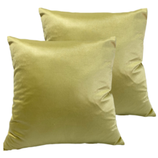 J&N 慕尼抱枕 2個 60 x 60cm 黃色 防潑水 可拆洗