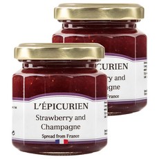 레피큐리앙 스트로베리 앤 샴페인 잼, 125g, 2개