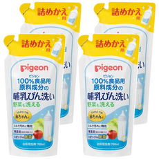 pigeon 貝親 奶瓶蔬果清潔劑 補充包, 700ml, 4包