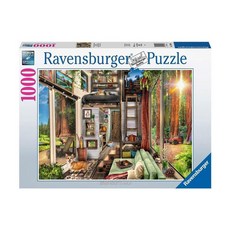 Ravensburger 維寶 拼圖 適用年齡14歲以上, 紅木森林小木屋, 1000片, 1盒