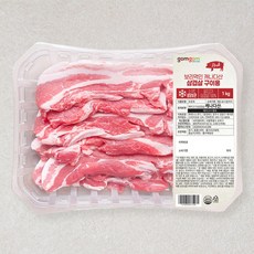 곰곰 보리먹인 캐나다산 삼겹살 구이용, 1kg, 1개