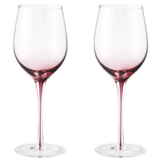 메종오브제 시에르 그라데이션 크리스탈 레드 와인잔 핑크, 420ml, 2개