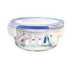 PETER RABBIT 比得兔 耐熱玻璃圓保鮮盒 MGS0100 450ml, 1個, 1個