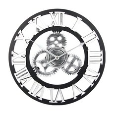 iINDOORS 英倫家居 工業風設計時鐘 1.1kg, 銀色