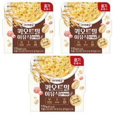 아이배냇 유아용 퀵 오트밀 이유식 중기, 닭가슴살, 170g, 3개
