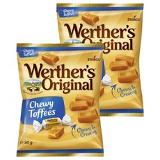 Werther's Original 道地的偉特 鮮奶油軟糖, 80g, 2包