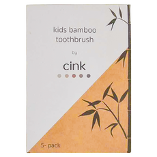 cink 牙刷 Set 兒童竹牙刷, 5支, 1盒