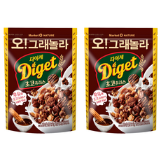 Market O NATURE 格蘭諾拉麥片 巧克力吉拿棒口味, 2包, 300g