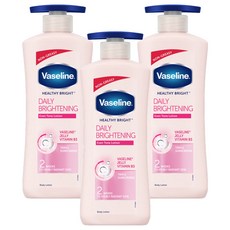 Vaseline 凡士林 淨白透亮乳液，725ml，適合皮膚粗糙和乾燥肌膚使用，持久保濕, 3件