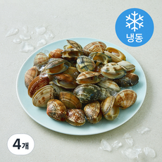 바이오션 바지락 30/40 (냉동), 4개, 800g