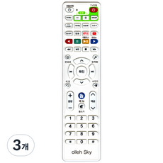 낫투 KT 셋톱 LG 삼성 TV 리모컨, ComBo-3010, 3개