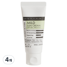 더마팩토리 무기자차 마일드 편백수 선크림 SPF50+ PA++++, 30g, 4개