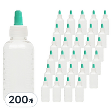 신도공업 PET 딱딱이 긴마개 일회용 물약병 45ml, 200개