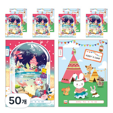 YOUNG ART 聯絡本 寬格 女童用 24張, 50個, 隨機出貨