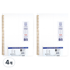 OXFORD Milkyway PP 線圈筆記本 B5 左翻 80張 4分割, 4個, 單一顏色