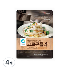 청정원 새송이버섯갈릭 고르곤졸라 스파게티소스, 250g, 4개