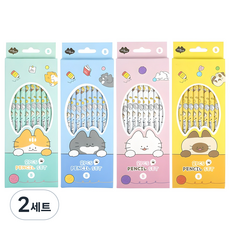 pinkfoot 2000喵喵鉛筆 B 4種*8入組, 混色, 2套