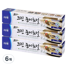 크린랩 크린 종이호일, 20m, 6개