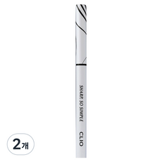 클리오 샤프 쏘 심플 워터프루프 펜슬 라이너 0.14g, 001 블랙, 2개