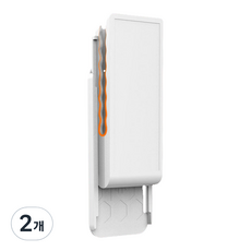 生活俱樂部插座電線整理壁掛架, 白色, 2個