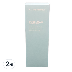 네이처리퍼블릭 포어 어웨이 클리어 토너, 300ml, 2개