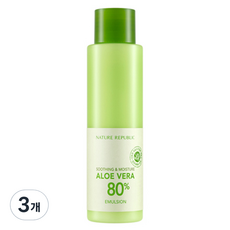 네이처리퍼블릭 수딩 앤 모이스처 알로에 베라 80% 에멀젼, 160ml, 3개