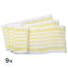 LOUIS BON 彈性浴巾, 黃色, 9個, 1入