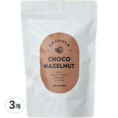 빅네이쳐 그래놀라 리필용 초코헤이즐넛, 3개, 200g