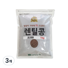 대한농산 렌틸콩, 1kg, 3개