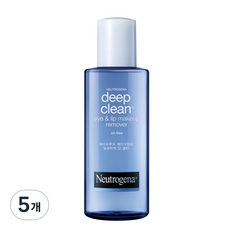 뉴트로지나 딥클린 립 앤 아이 메이크업 리무버, 112ml, 5개