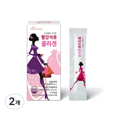 HL SCIENCE 紅石榴膠原蛋白果凍條, 420g, 2盒