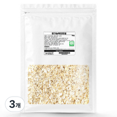 유기농 퀵 오트밀, 1kg, 3개