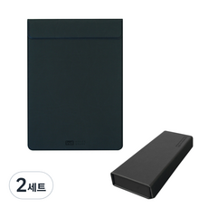 인디 마그네오 이지클립보드 IG00A7 + 스퀘어 마그넷 케이스 IG11A0, 블랙, 2세트