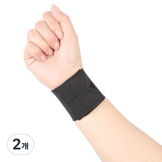 Baum miru 透氣性佳護腕 黑色, 2個