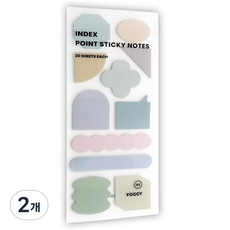 아이코닉 인덱스 포인트 점착 메모지 03 Foggy, 2개, 20개입