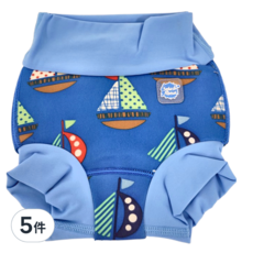 Splash About Happy Nappy 全新3D游泳尿布褲, M(3~6個月), 5件