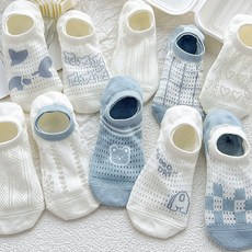 Paperments 女性斯庫爾斯透氣春夏踝襪8件組 10322