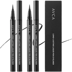 아브카 롱래스팅 리퀴드 펜 아이라이너 0.5g, 2개, 옵시디언 블랙