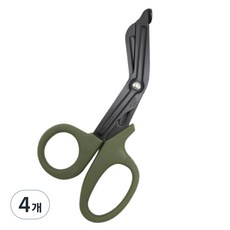 Okobi 多用途露營生存救援剪刀, 卡其色, 4個