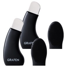 GRAFEN 深層清潔磨砂刷, 2個, 黑色