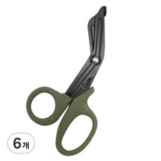 Okobi 多用途露營生存救援剪刀, 卡其色, 6個