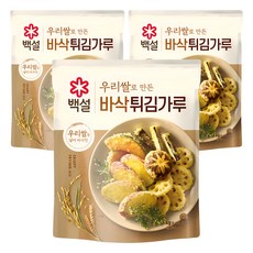 CJ BEKSUL 白雪 韓國米製酥脆炸物粉, 1kg, 3個