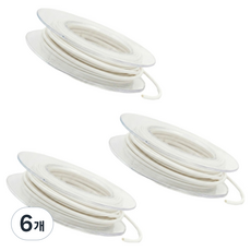 SAPA 彩色熱縮橡膠管 自製用 3mm CRUW-003, 6個, 白色